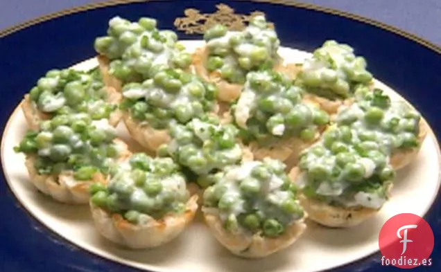 Tartaletas de Queso de Guisantes Ingleses