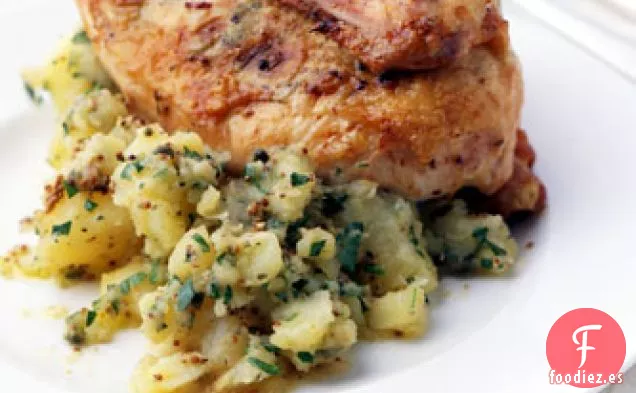 Pollo Asado con Mantequilla de Estragón y Limón