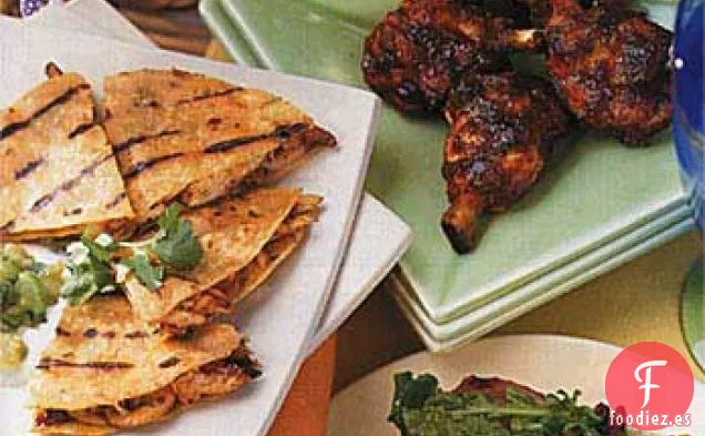 Quesadillas de Pollo y Champiñones