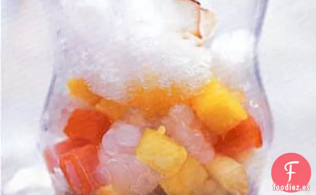 Jarabe de Azúcar de Coco y Palma con Tapioca, Fruta Tropical y Hielo Raspado
