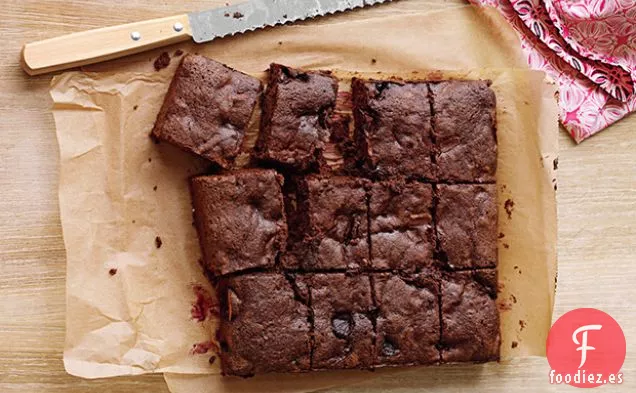Brownies de Cereza de Chocolate Oscuro