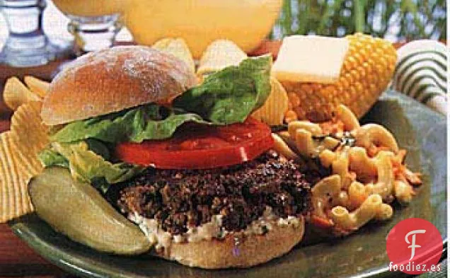 Hamburguesas de Mostaza y Eneldo a la Parrilla