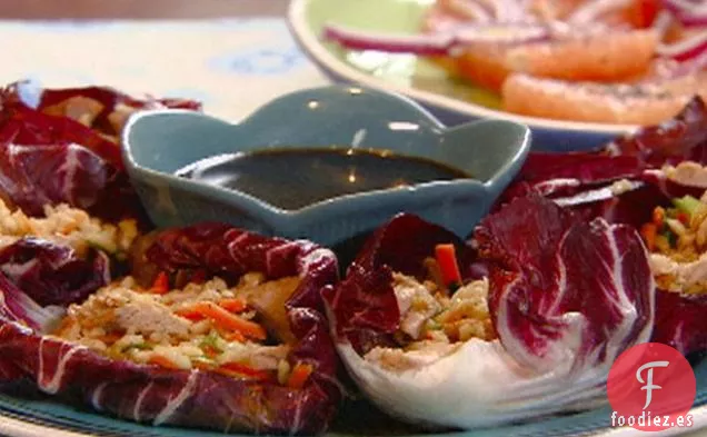 Tazas de Achicoria con Cerdo y Arroz Sazonado