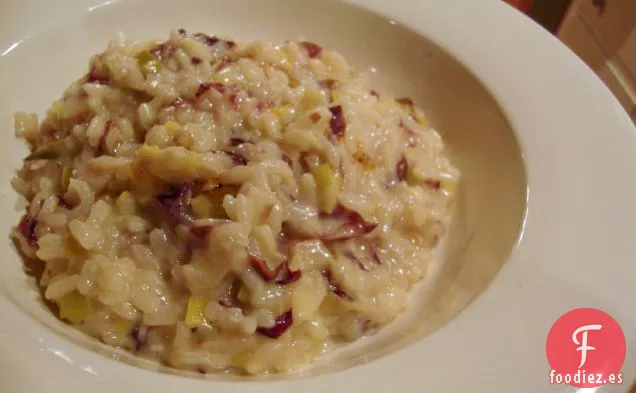 Risotto De Puerro, Achicoria Y Fontina