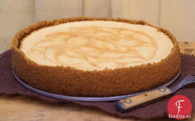 Tarta de Queso con Remolino de Caramelo