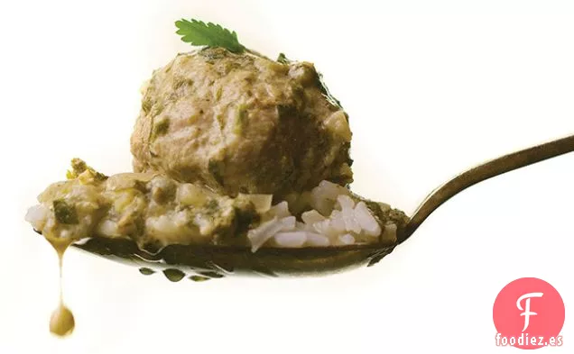 Albóndigas de Cordero en Salsa de Curry Verde