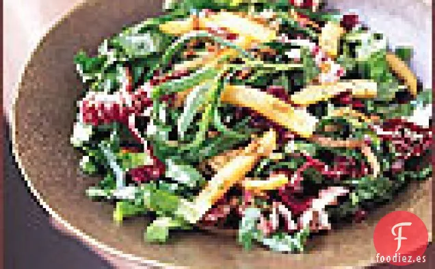 Ensalada de Escarola Caliente y Achicoria con semillas de Girasol