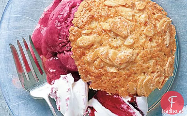 Pasteles de Naranja y Almendras con Parfait de Arándano