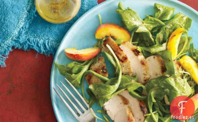 Ensalada de Pollo y Melocotón a la Parrilla