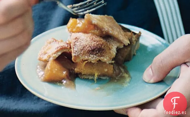 Pastel de Melocotón con Caramelo y Miel