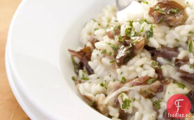 Risotto Con Mozzarella De Humo Y Raddichio