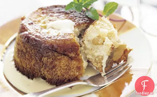 Charlottes de Pera con Crema Inglesa de Manzanilla