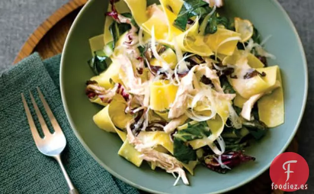 Pappardelle con Pollo y Verduras de invierno