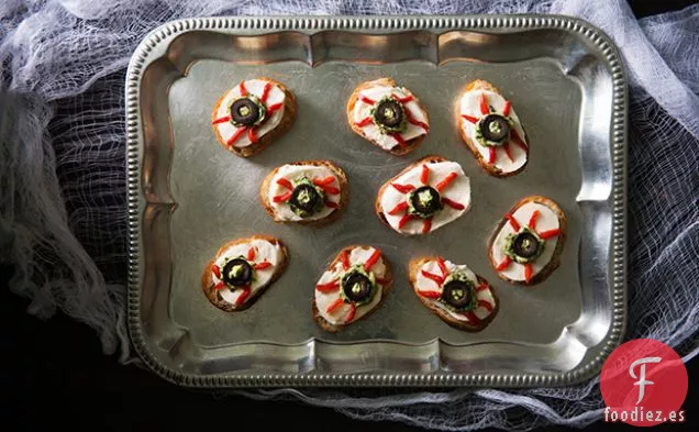 Boo-schetta de Mozzarella y Pimiento Rojo Asado