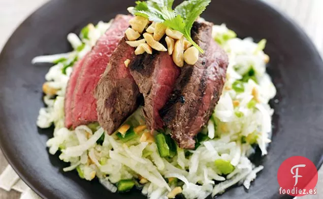 Ensalada de Carne Asada, Jícama y Manzana
