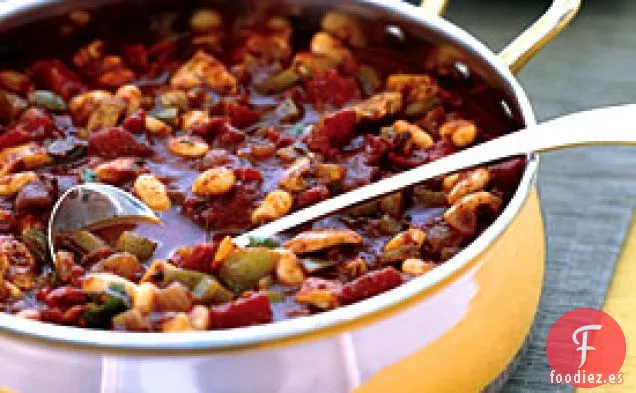 Chile de Pollo y Frijoles Blancos