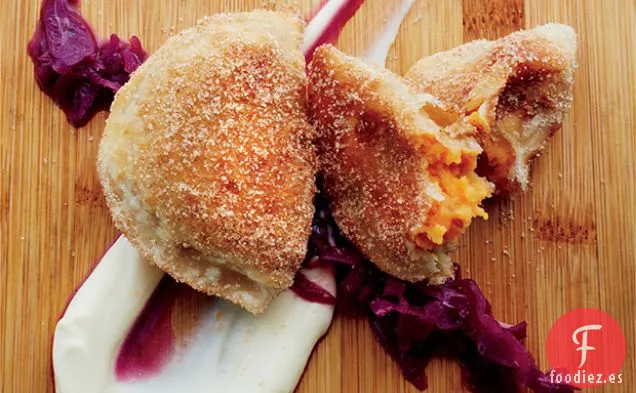 Empanadillas de Batata con Kraut Dulce
