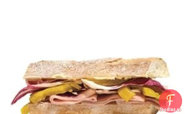 Sándwich De Jamón Y Tomate En Escabeche