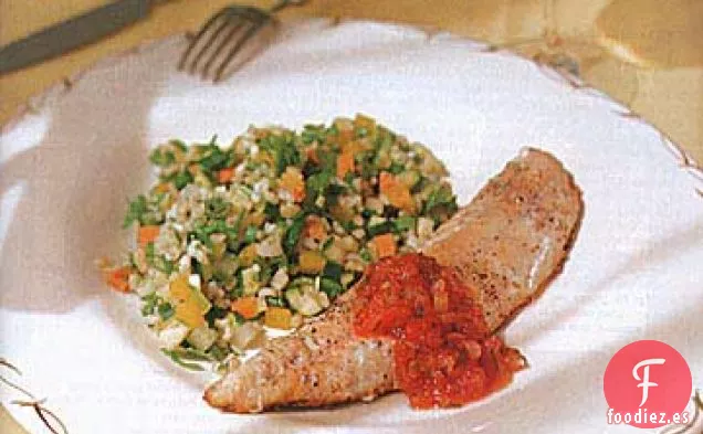Ensalada Crujiente de Verduras y Arroz Integral