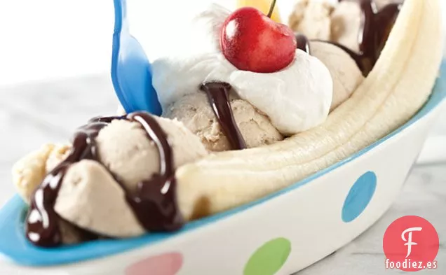 Helado de Plátano con Mantequilla de Maní