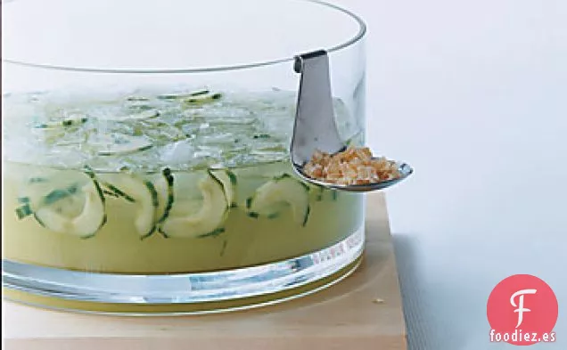 Sangría de Pepino, Jengibre y Sake
