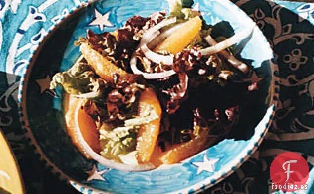 Ensalada de Hojas Rojas con Naranjas