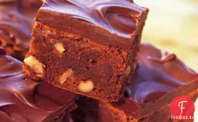 Brownies de Canela y Chocolate con Ganache de Chocolate
