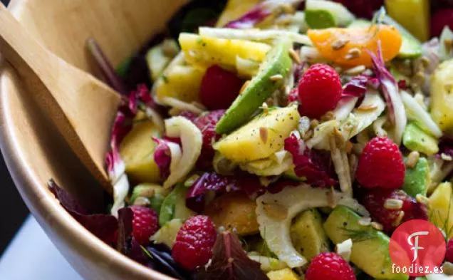 Ensalada de frutas De Verano Soleado Con Aderezo Cítrico Soleado
