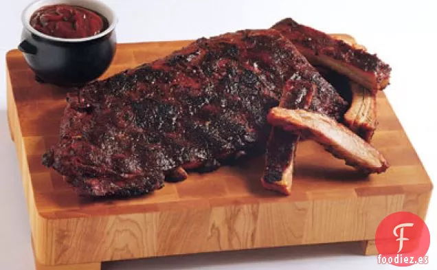 Costillas Dulces y ahumadas de Kansas City