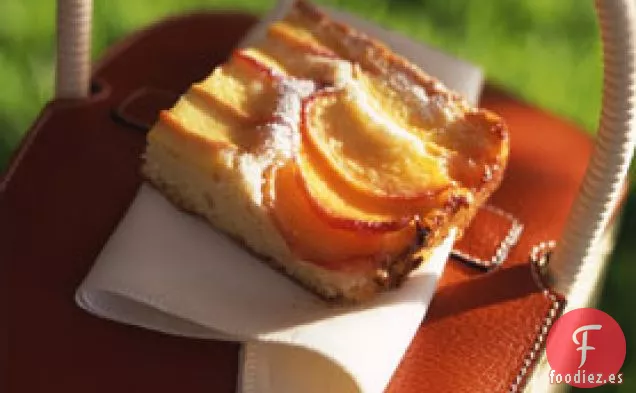 Cuadrados de Pastel de Nectarina
