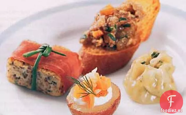 Albóndigas de Camarones y Espinacas con Salsa Asiática