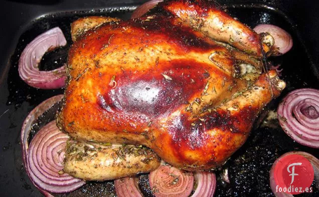 Pollo Glaseado Balsámico Con Achicoria A La Parrilla