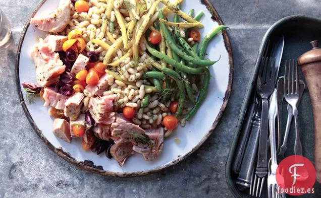 Ensalada de Atún Escalfado al Aceite
