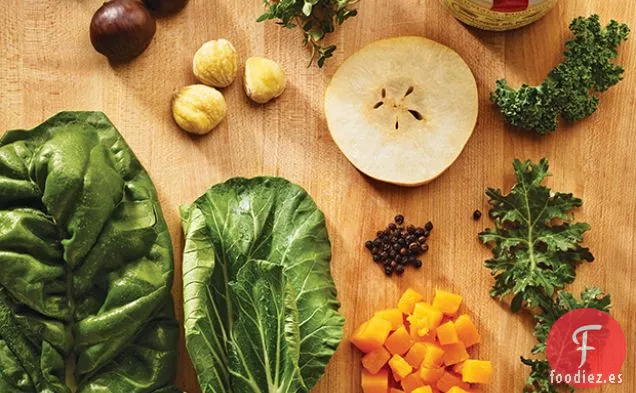 Verduras de Otoño Marchitas con Vinagreta de Mostaza y Miel