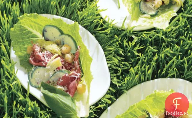 Envolturas de Lechuga de Alcachofa y Carne
