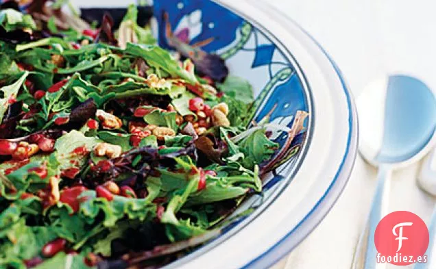 Ensalada de Otoño con Nueces y Granadas