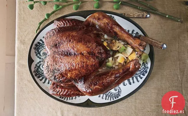 Pavo Asado con Sal y Limón y Orégano