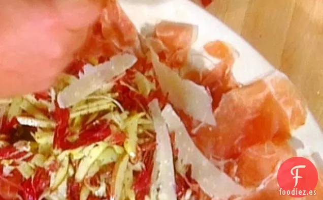Jamón de Parma con Insalata de Mele Parmesano (Jamón con Ensalada de Manzana)