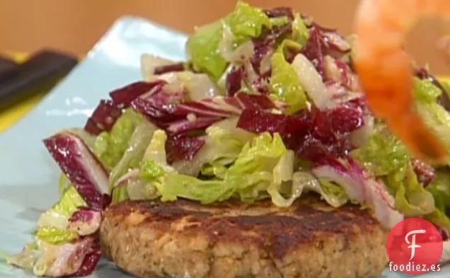 Hamburguesas de Salmón con Ensalada César