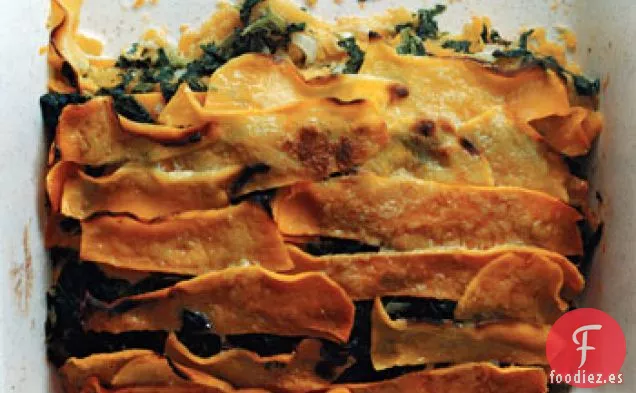 Calabaza con Crema y Espinacas Gratinadas