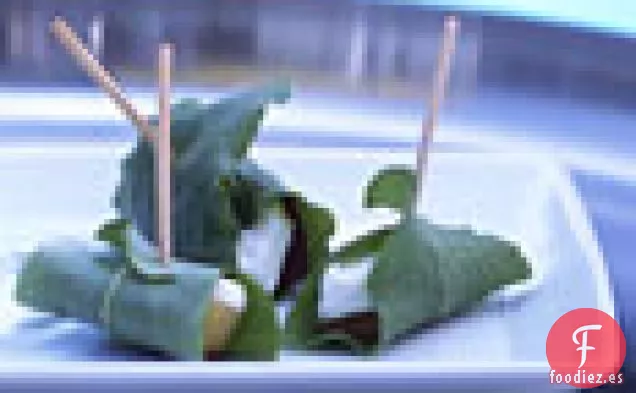 Queso de Cabra Envuelto en Acedera y Pilas de Remolacha