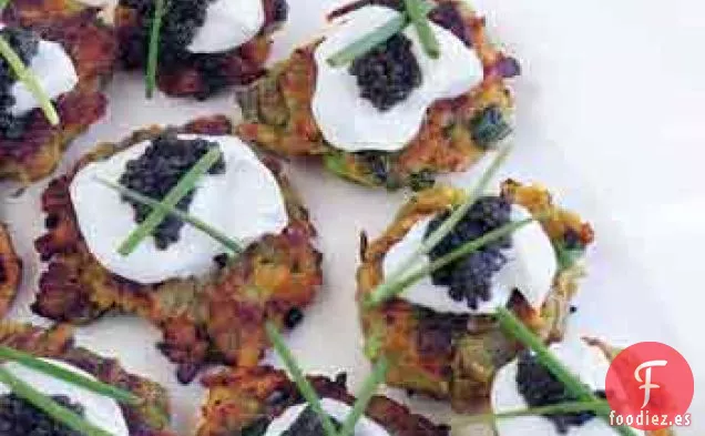 Tortitas de Batata con Caviar