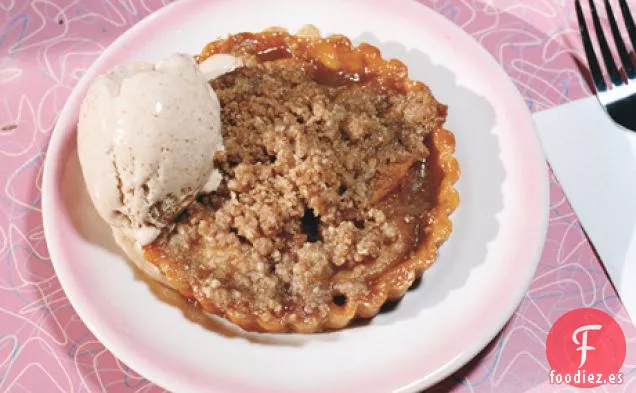 Tartaletas de Caramelo y Manzana con Helado de Ron y Canela