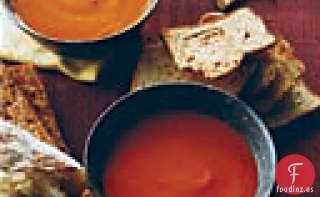 Pimiento Rojo Frío y Sopa de Habanero
