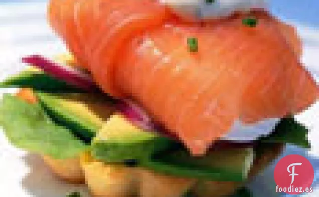 Huevos Escalfados Envueltos en Salmón