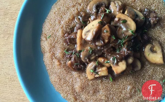 Risotto De Amaranto Con Setas