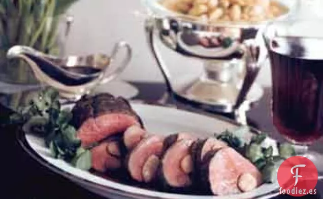 Solomillo de Ternera con Vino Tinto y Salsa de Calabacín