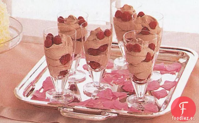 Mousse de Chocolate con Frambuesas
