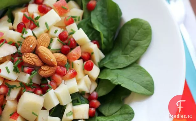 Queso Manchego, Manzana Y Espinacas Bebé