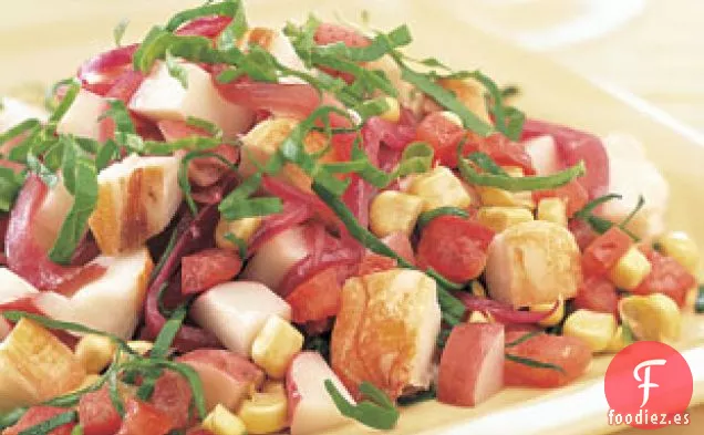 Ensalada de Langosta con Verduras de Verano